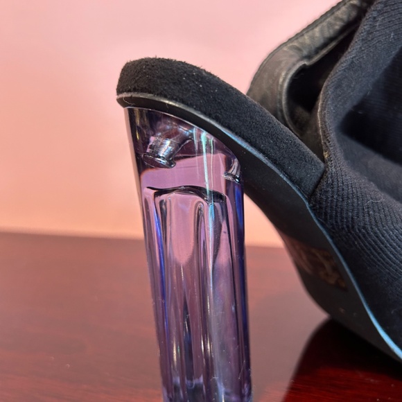 Cape Robbin Block Heel Open Toe Shoes Size 6.5 - Picture 9 of 11